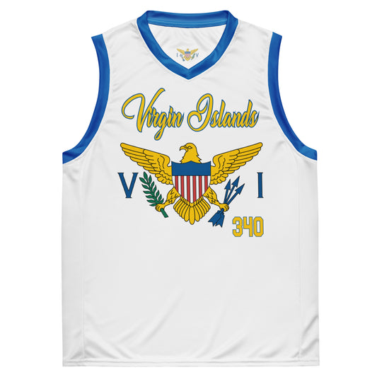 Unisex White Basketball Jersey | Phade Fashion Virgin Islands