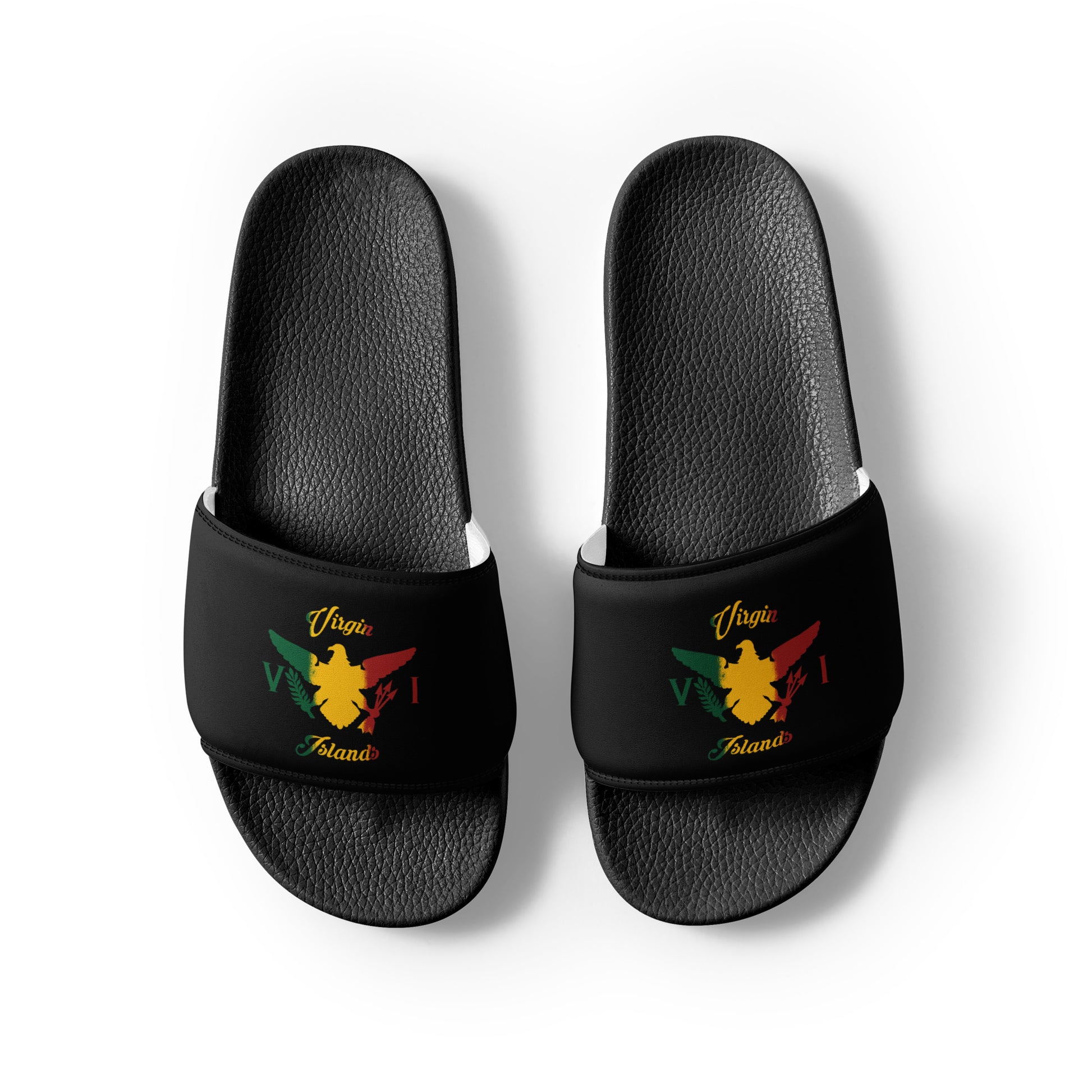Vi Ice Gold & Green Slides | Phade Fashion Virgin Islands