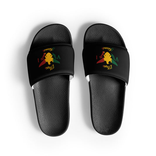 Vi Ice Gold & Green Slides | Phade Fashion Virgin Islands