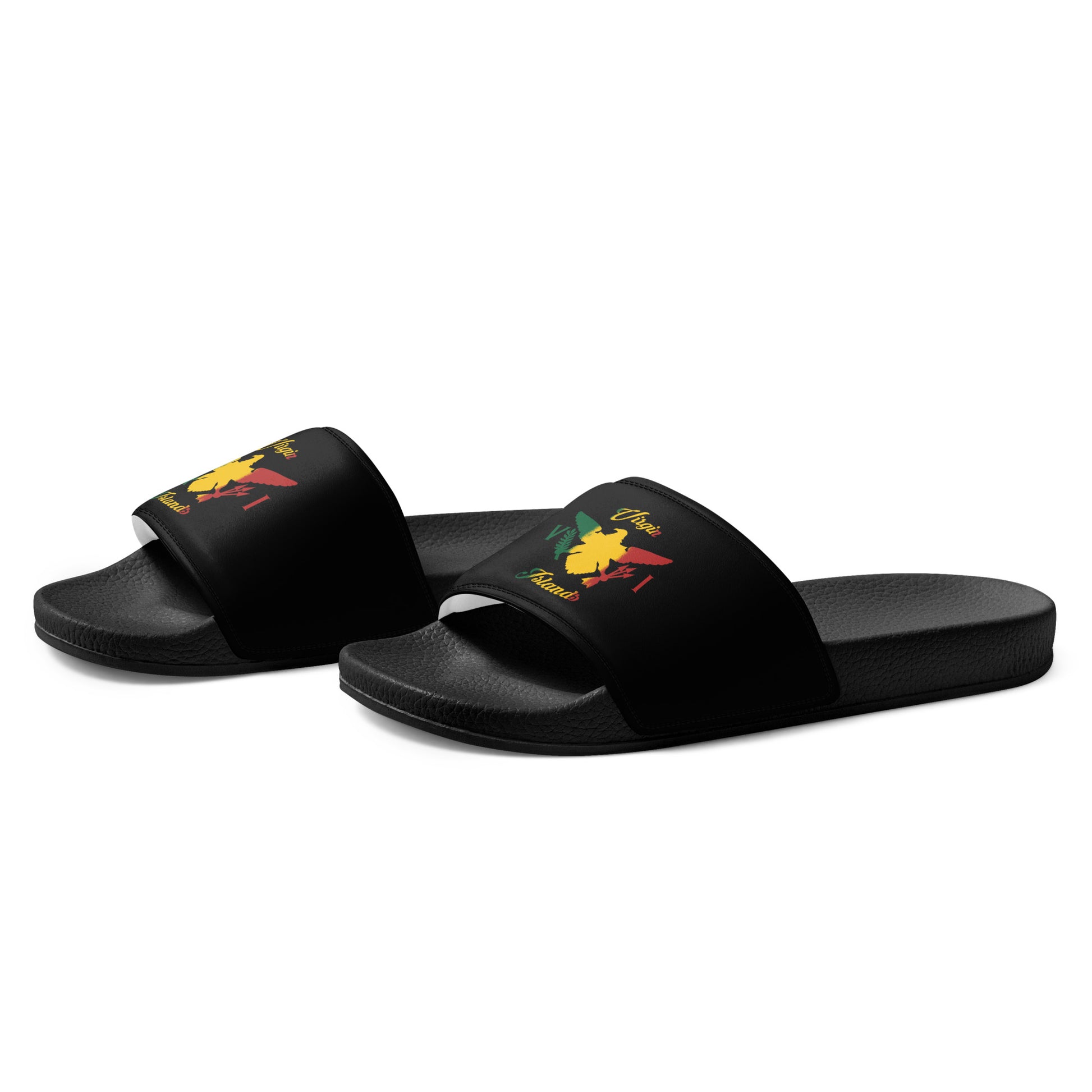 Vi Ice Gold & Green Slides | Phade Fashion Virgin Islands