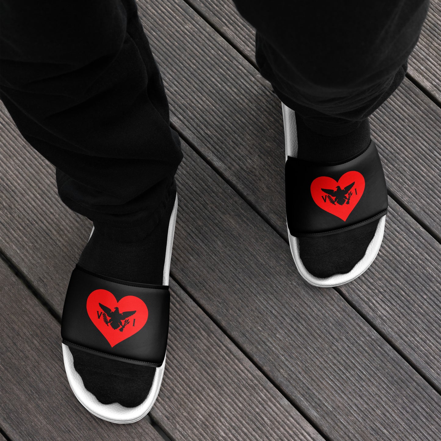 Men’s Heart Slides | Phade Fashion Virgin Islands