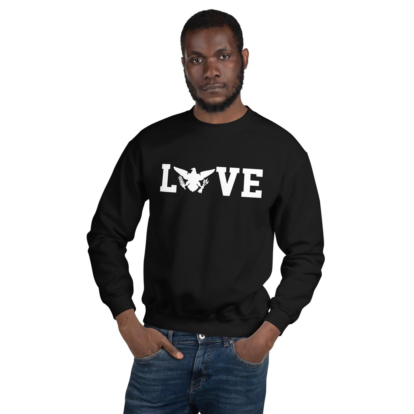 Love White Print Sweatshirt | Phade Fashion Virgin Islands