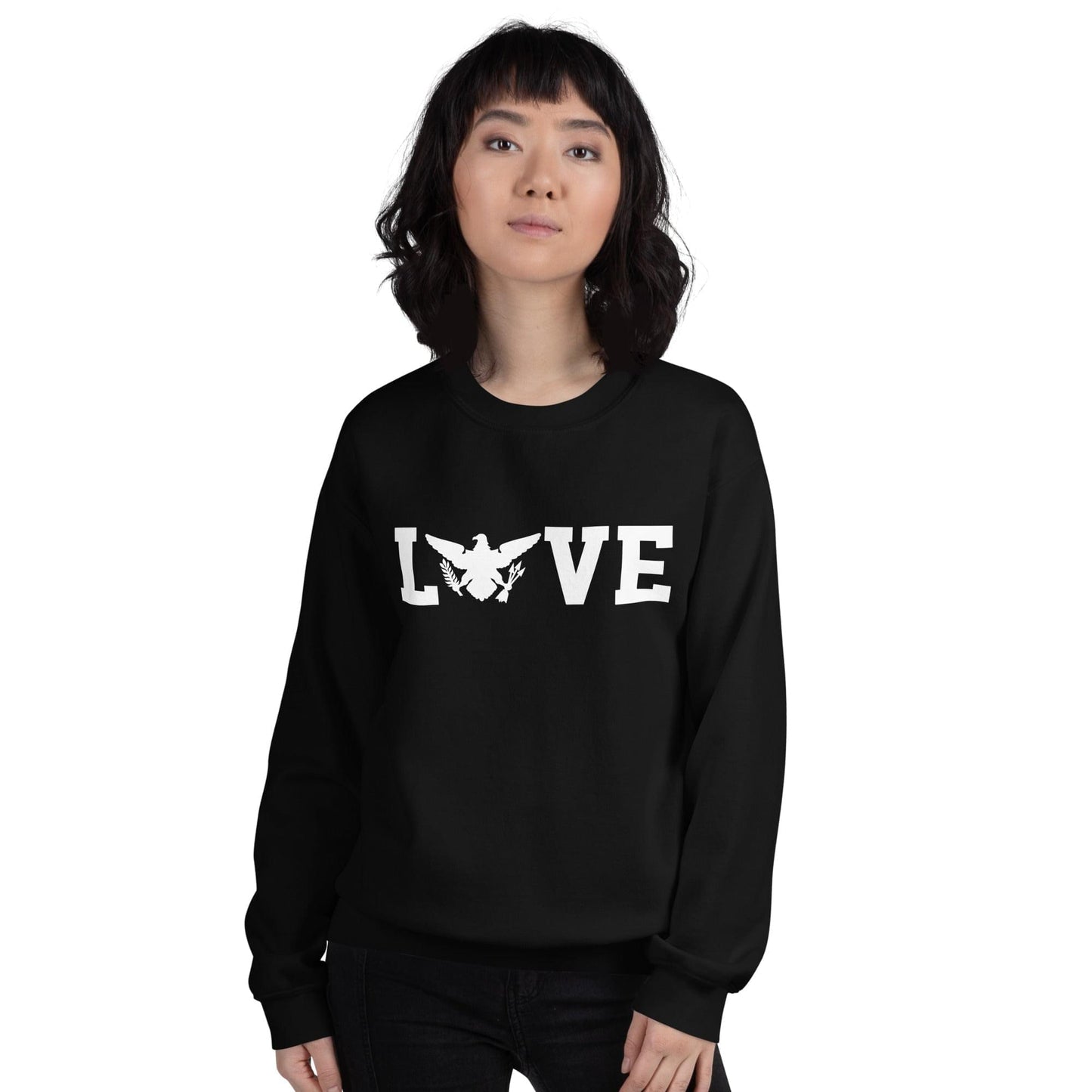 Love White Print Sweatshirt | Phade Fashion Virgin Islands