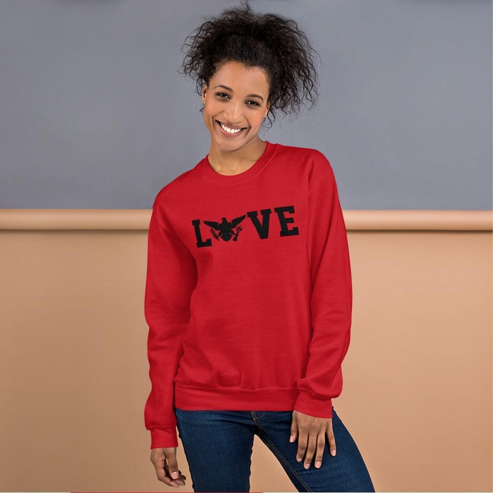 Love Black Print Sweatshirt | Phade Fashion Virgin Islands