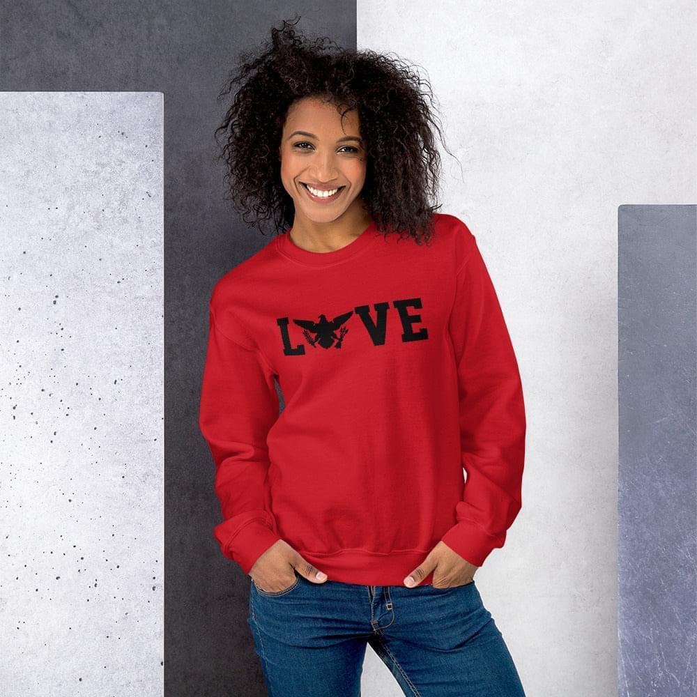 Love Black Print Sweatshirt | Phade Fashion Virgin Islands