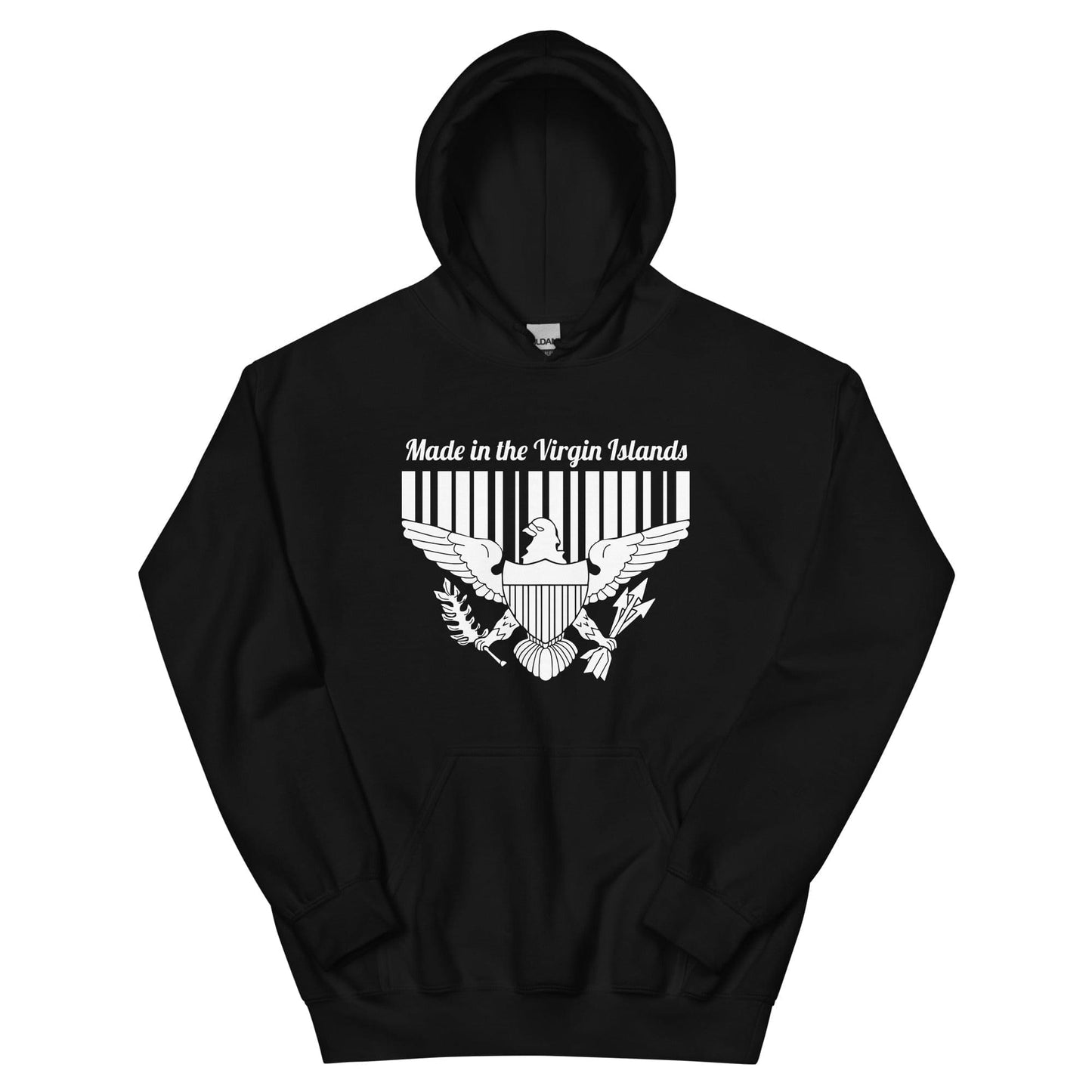 Unisex White Print Vi Hoodie | Phade Fashion Virgin Islands