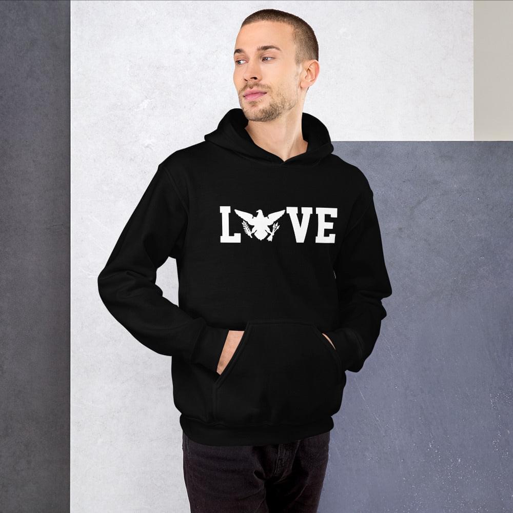 Love White Print Hoodie | Phade Fashion Virgin Islands