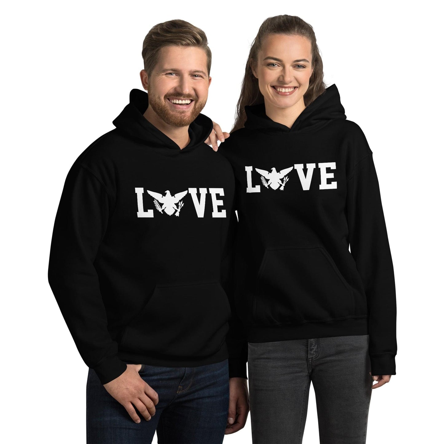 Love White Print Hoodie | Phade Fashion Virgin Islands