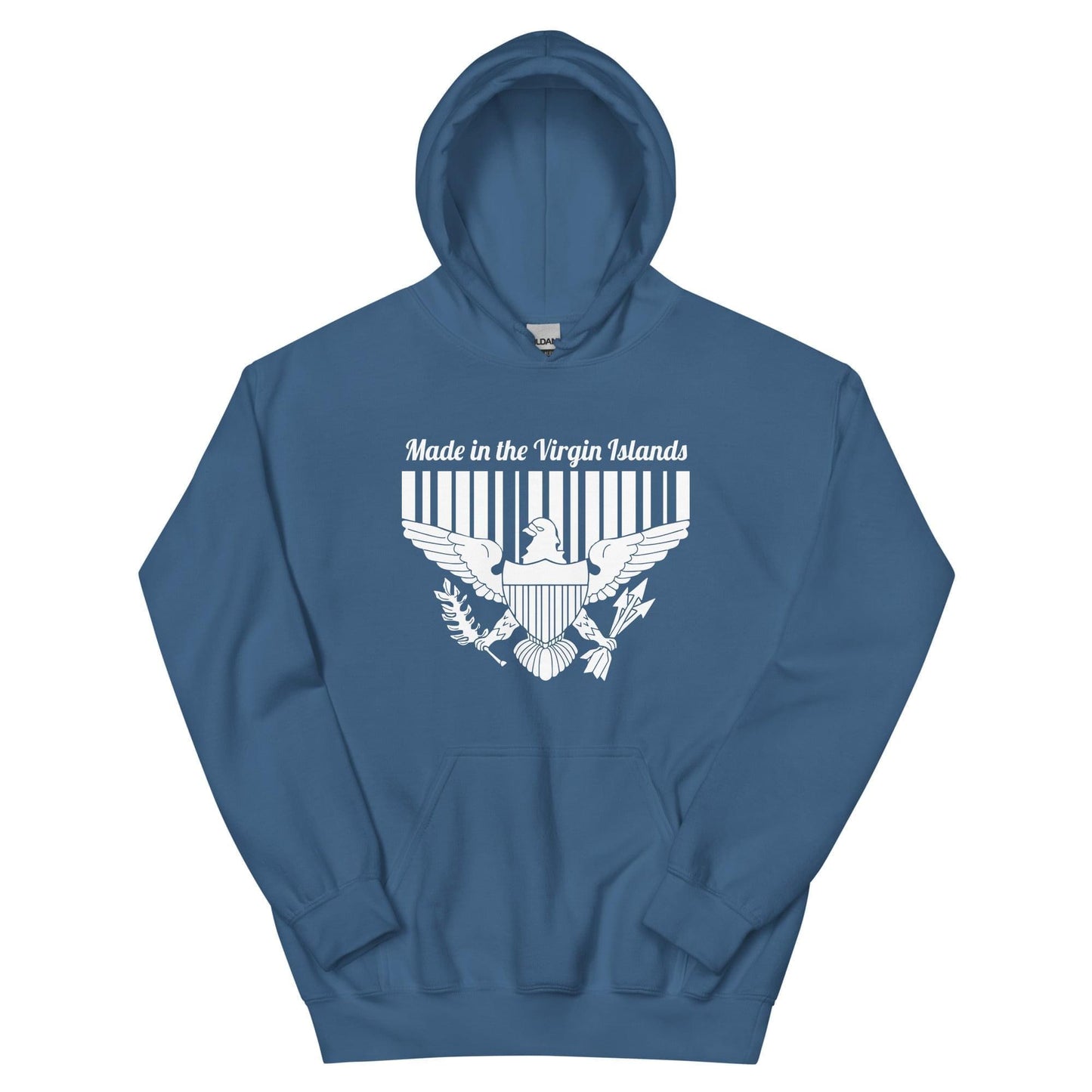Unisex White Print Vi Hoodie | Phade Fashion Virgin Islands