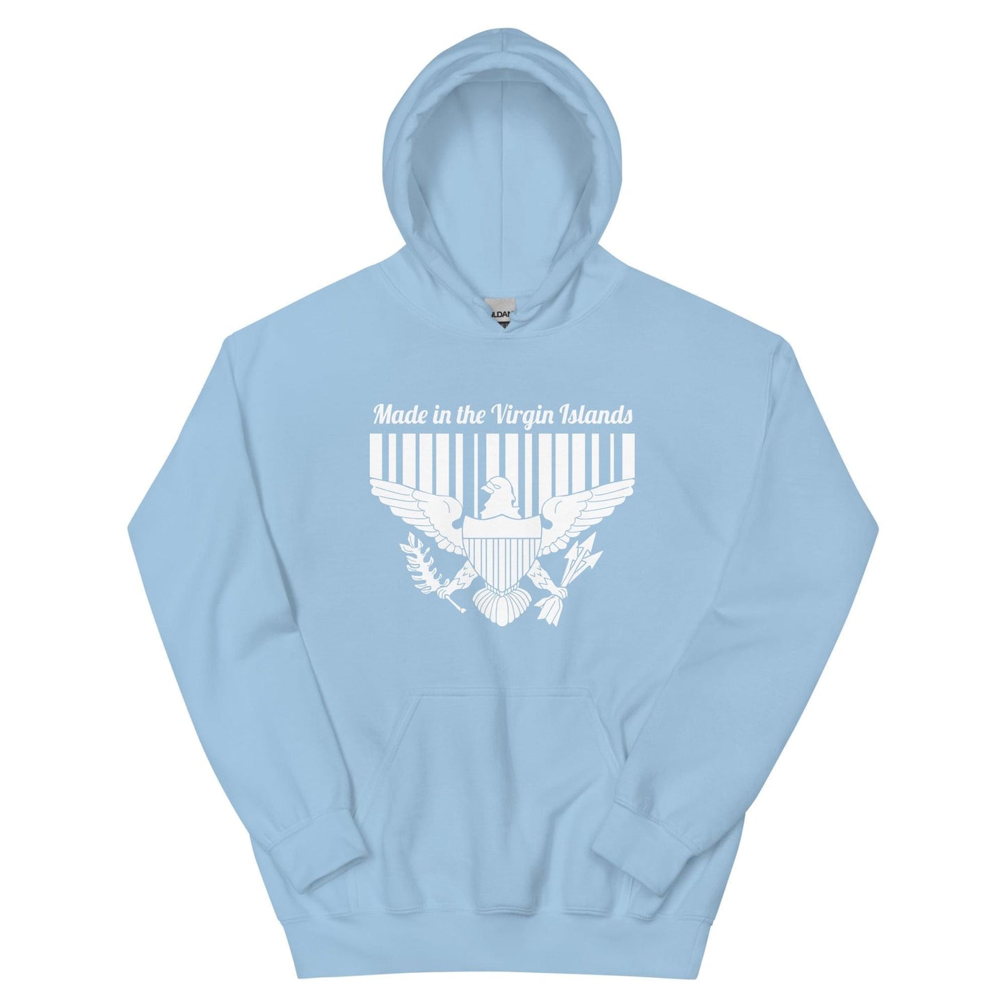 Unisex White Print Vi Hoodie | Phade Fashion Virgin Islands