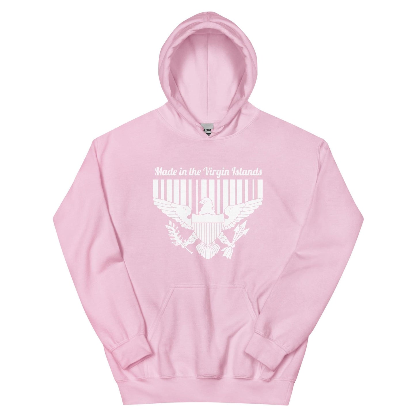 Unisex White Print Vi Hoodie | Phade Fashion Virgin Islands