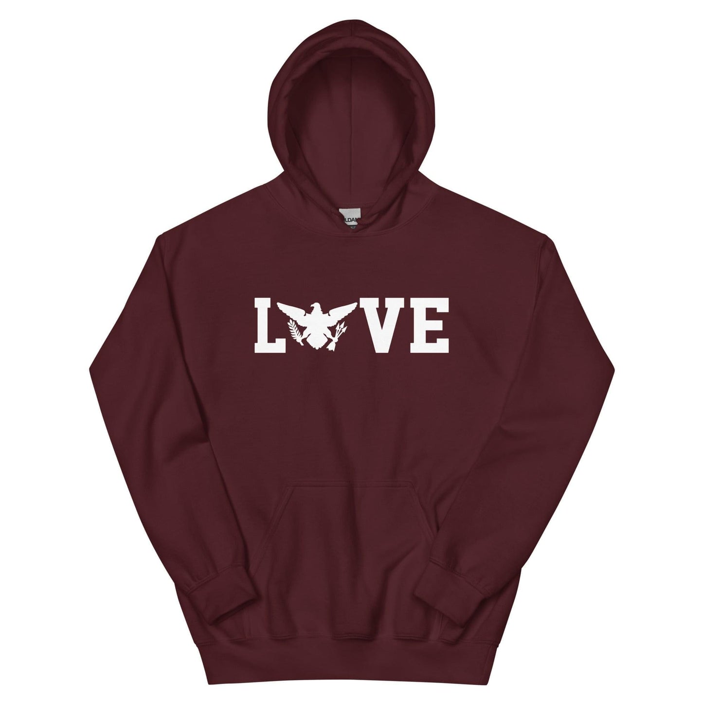 Love White Print Hoodie | Phade Fashion Virgin Islands