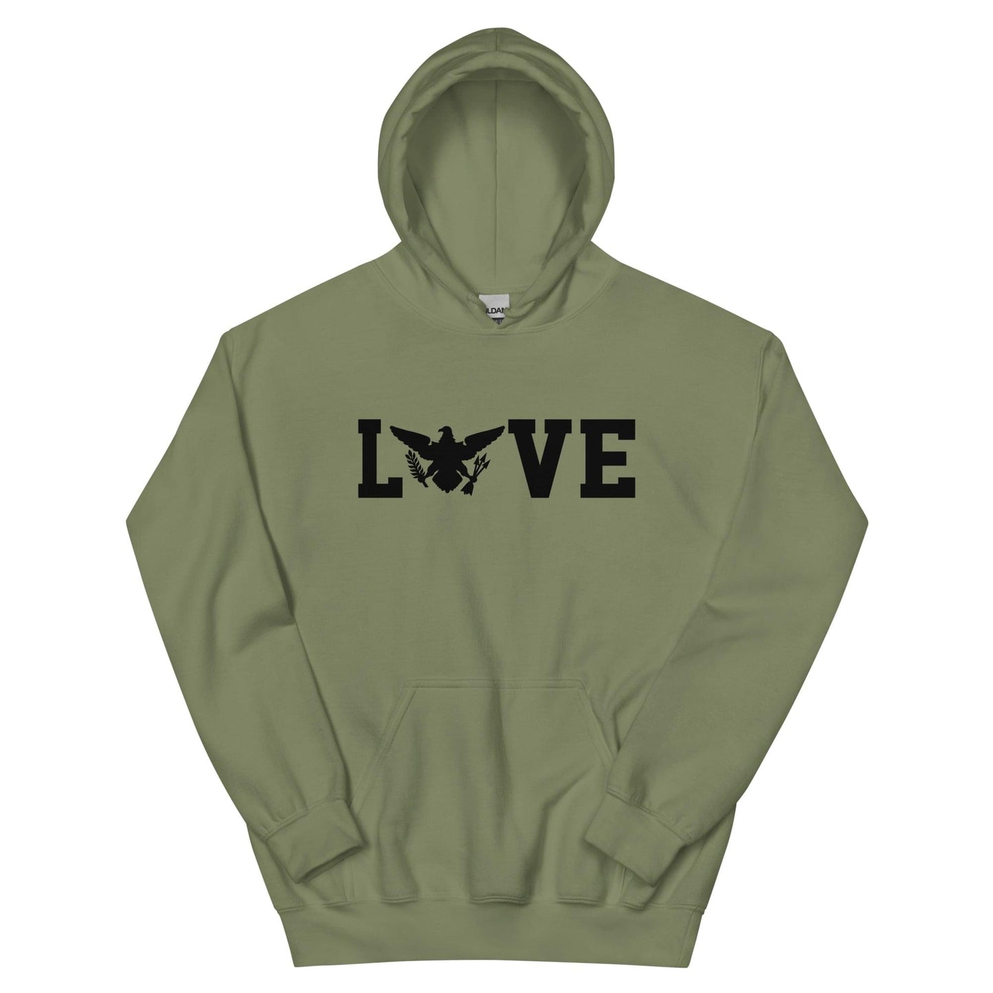 Love Black Print Hoodie | Phade Fashion Virgin Islands
