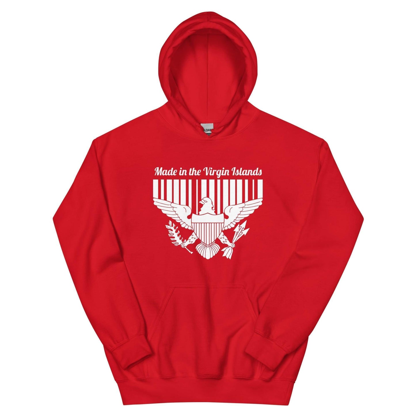 Unisex White Print Vi Hoodie | Phade Fashion Virgin Islands