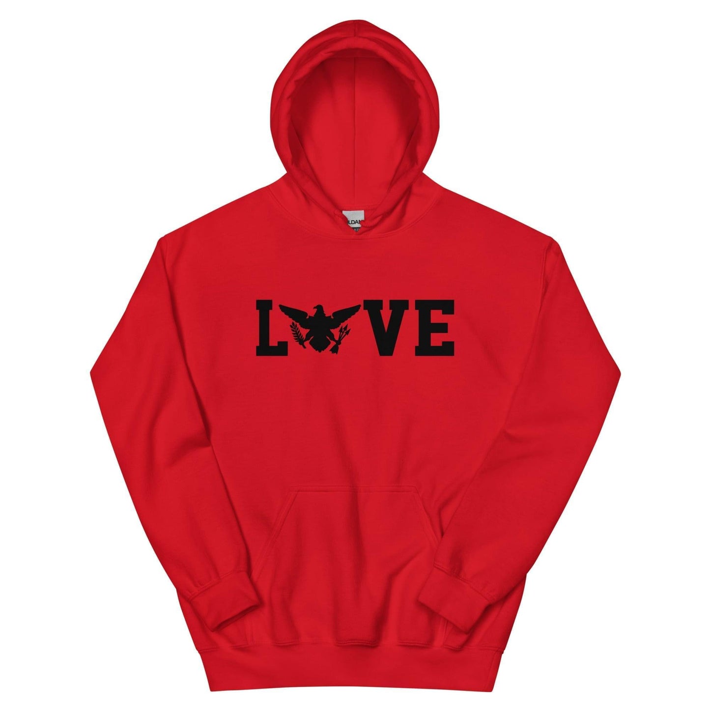 Love Black Print Hoodie | Phade Fashion Virgin Islands