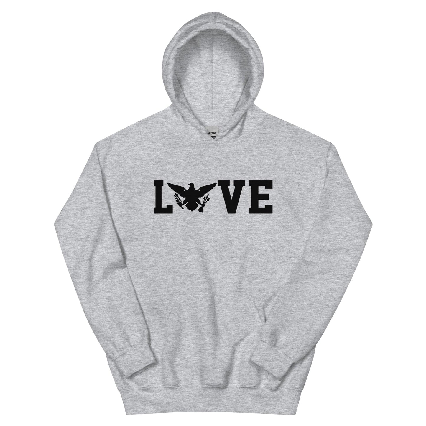 Love Black Print Hoodie | Phade Fashion Virgin Islands