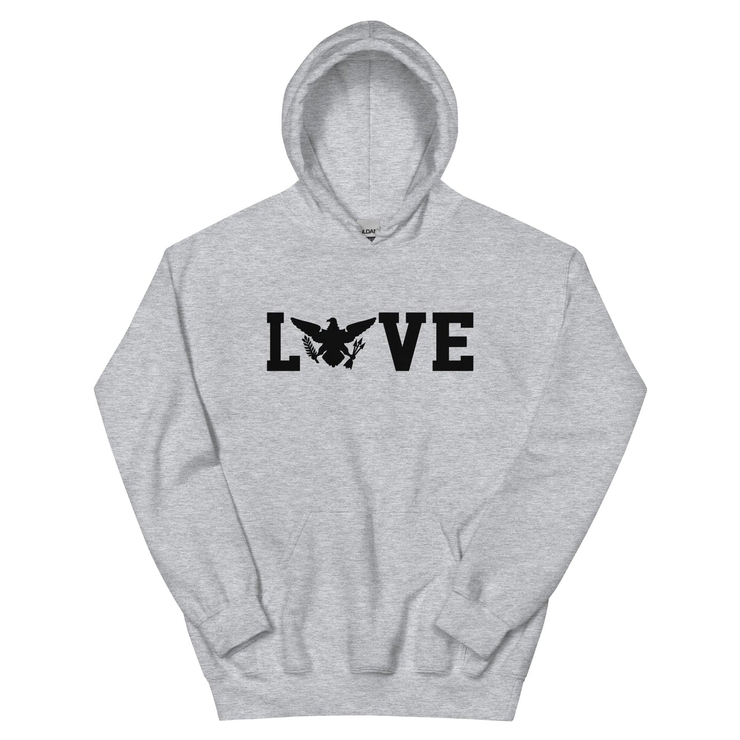 Love Black Print Hoodie | Phade Fashion Virgin Islands