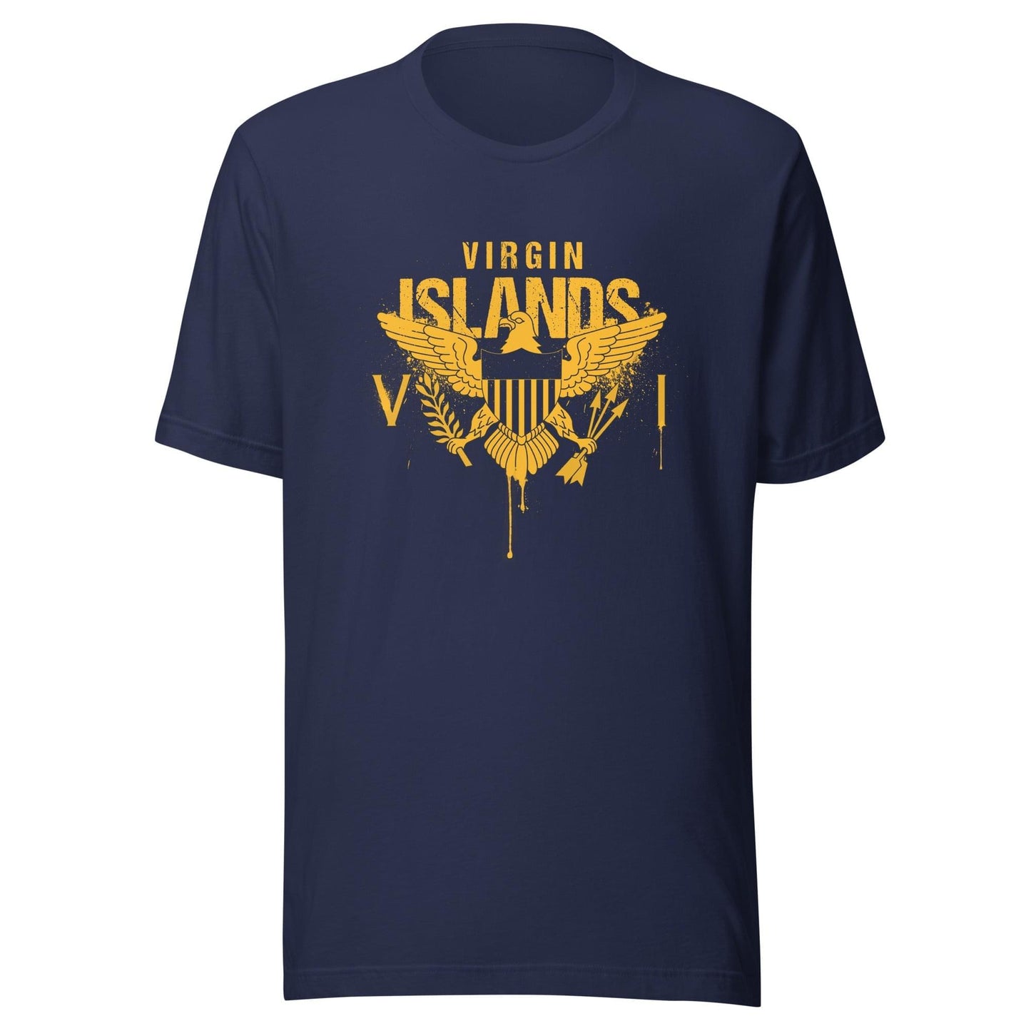 Gold Painted Vi Unisex Tee | Phade Fashion Virgin Islands