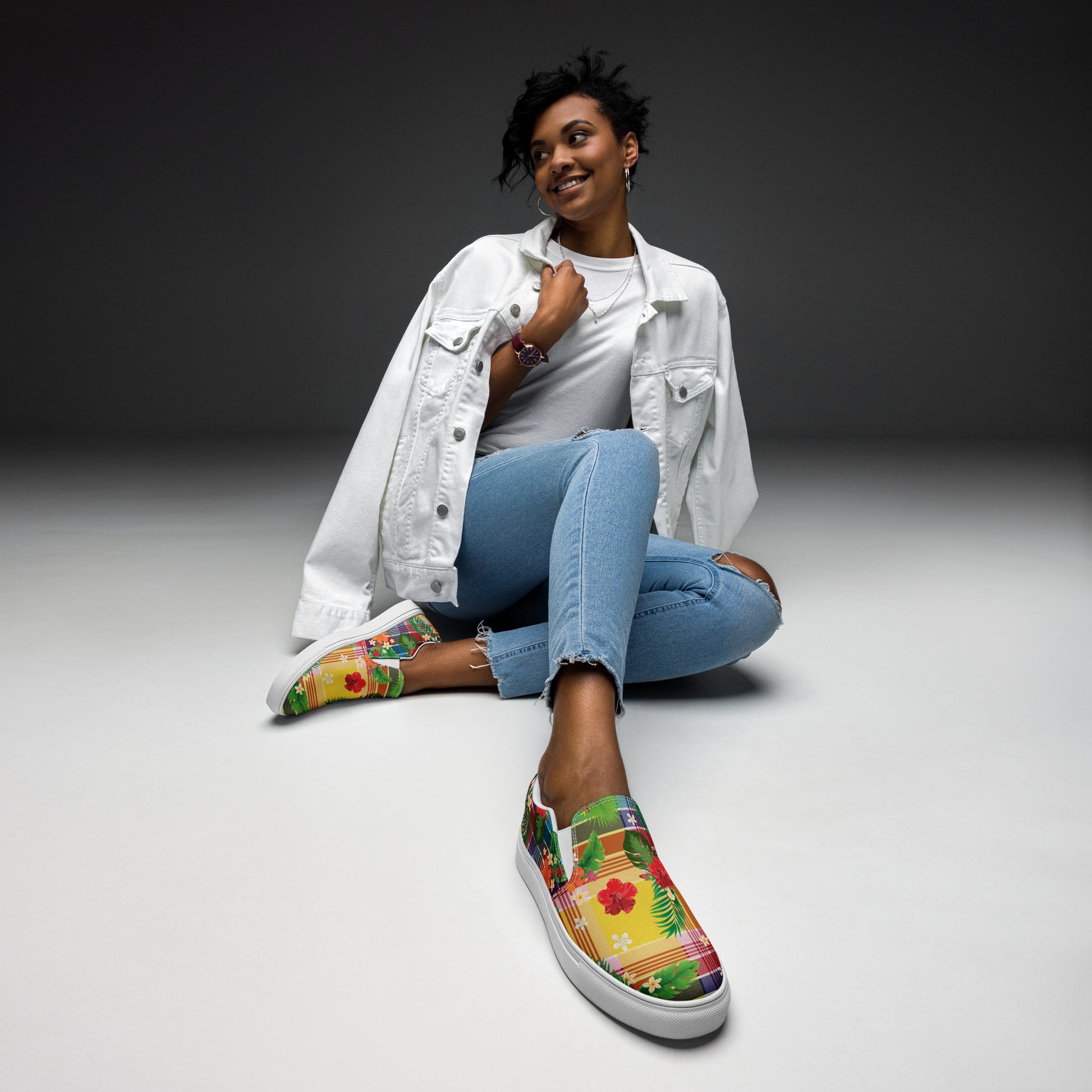 Madras Slip-On Canvas Shoes | Phade Fashion Virgin Islands