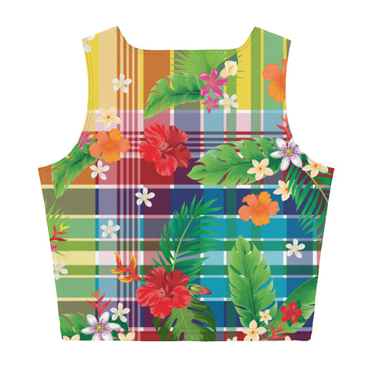 Madras Flower Crop Top | Phade Fashion Virgin Islands