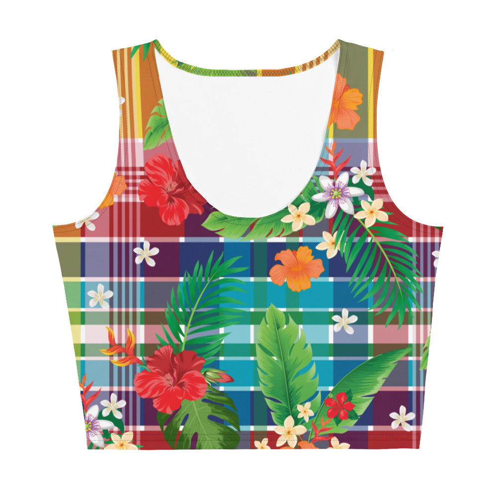 Madras Flower Crop Top | Phade Fashion Virgin Islands