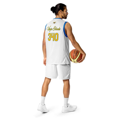 Unisex White Basketball Jersey | Phade Fashion Virgin Islands