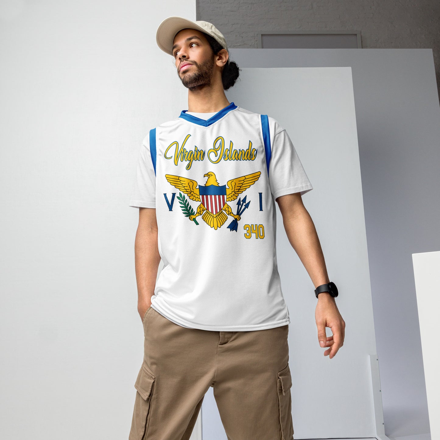 Unisex White Basketball Jersey | Phade Fashion Virgin Islands
