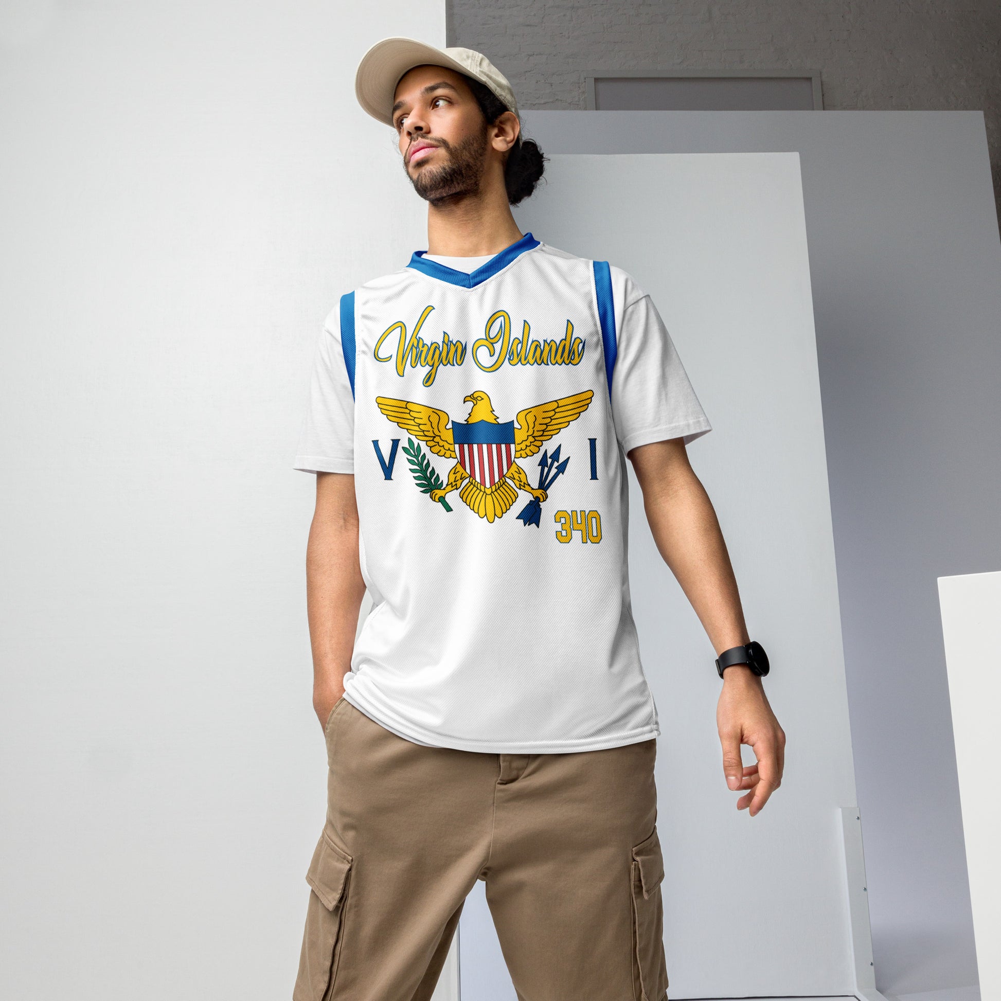 Unisex White Basketball Jersey | Phade Fashion Virgin Islands