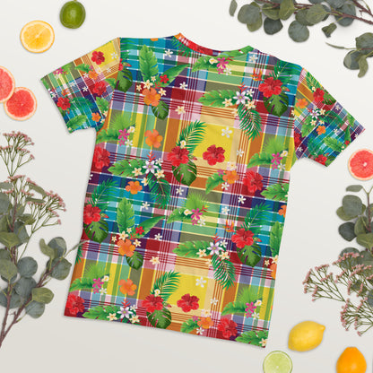 Madras Flowers Women's T-Shirt | Phade Fashion Virgin Islands
