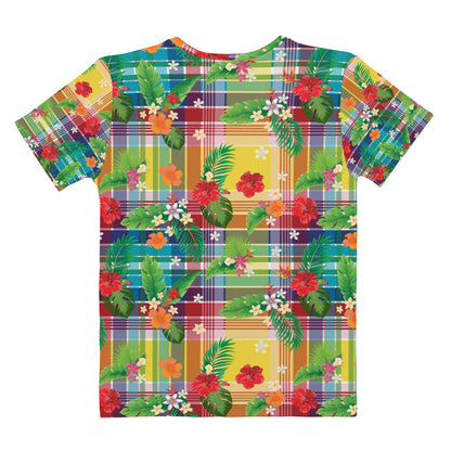Madras Flowers Women's T-Shirt | Phade Fashion Virgin Islands