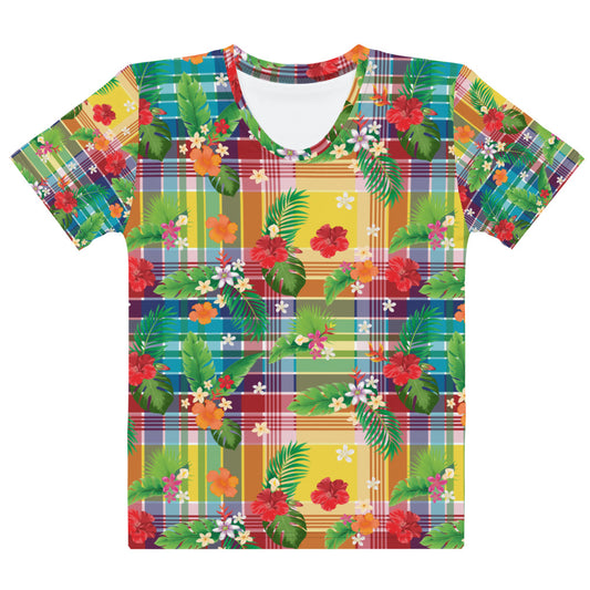 Madras Flowers Women's T-Shirt | Phade Fashion Virgin Islands