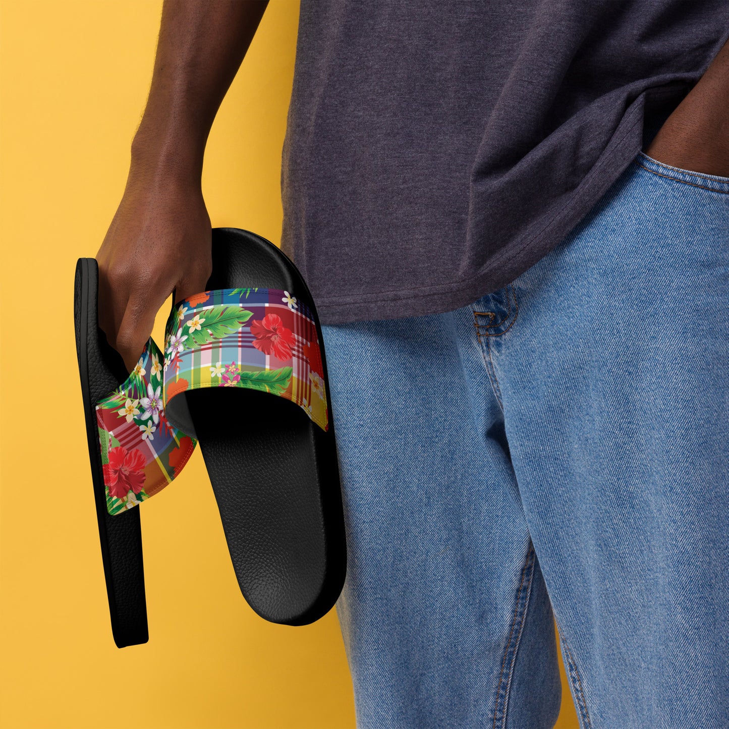 Madras Men’s Slides | Phade Fashion Virgin Islands