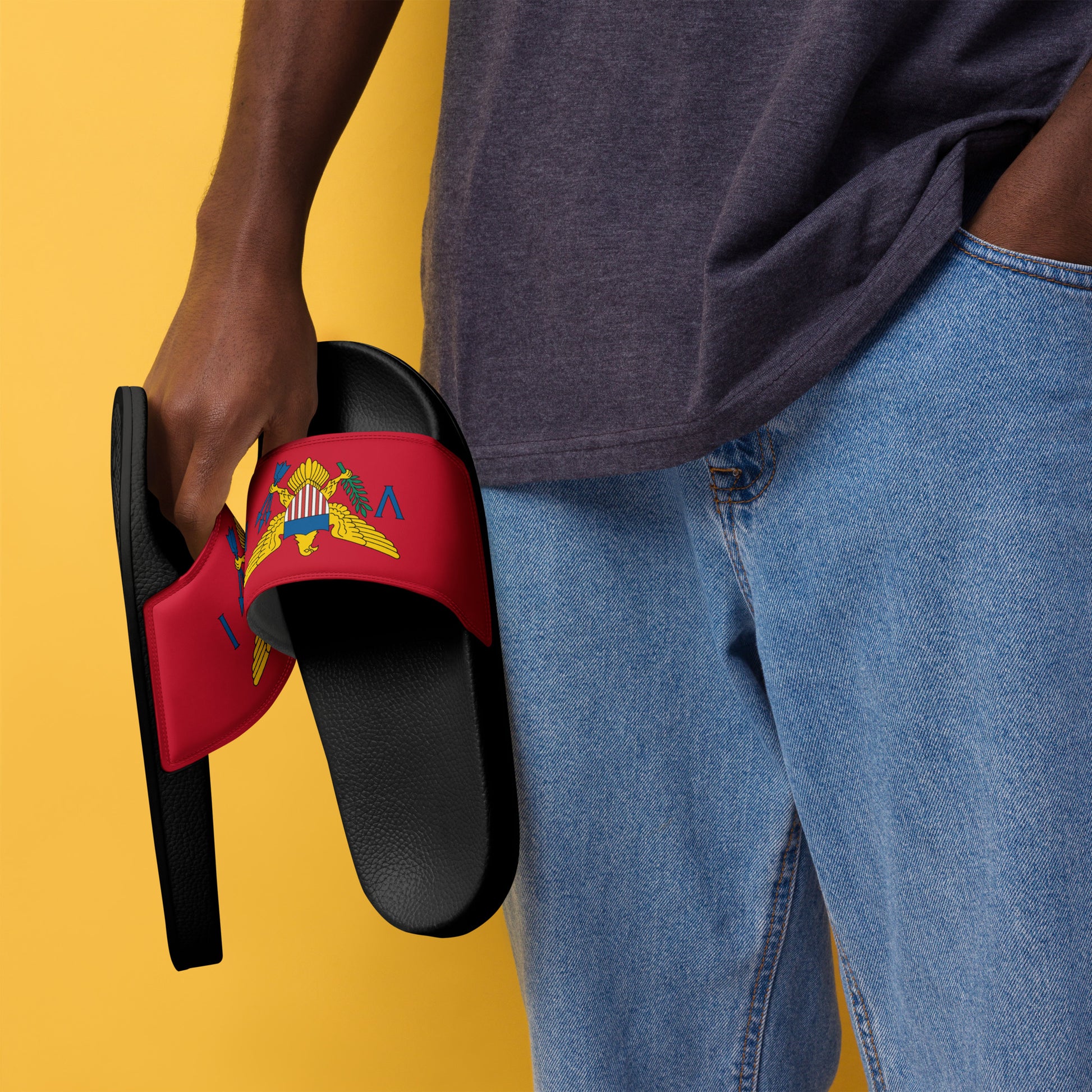 Cherry Red Men's Slides | Phade Fashion Virgin Islands