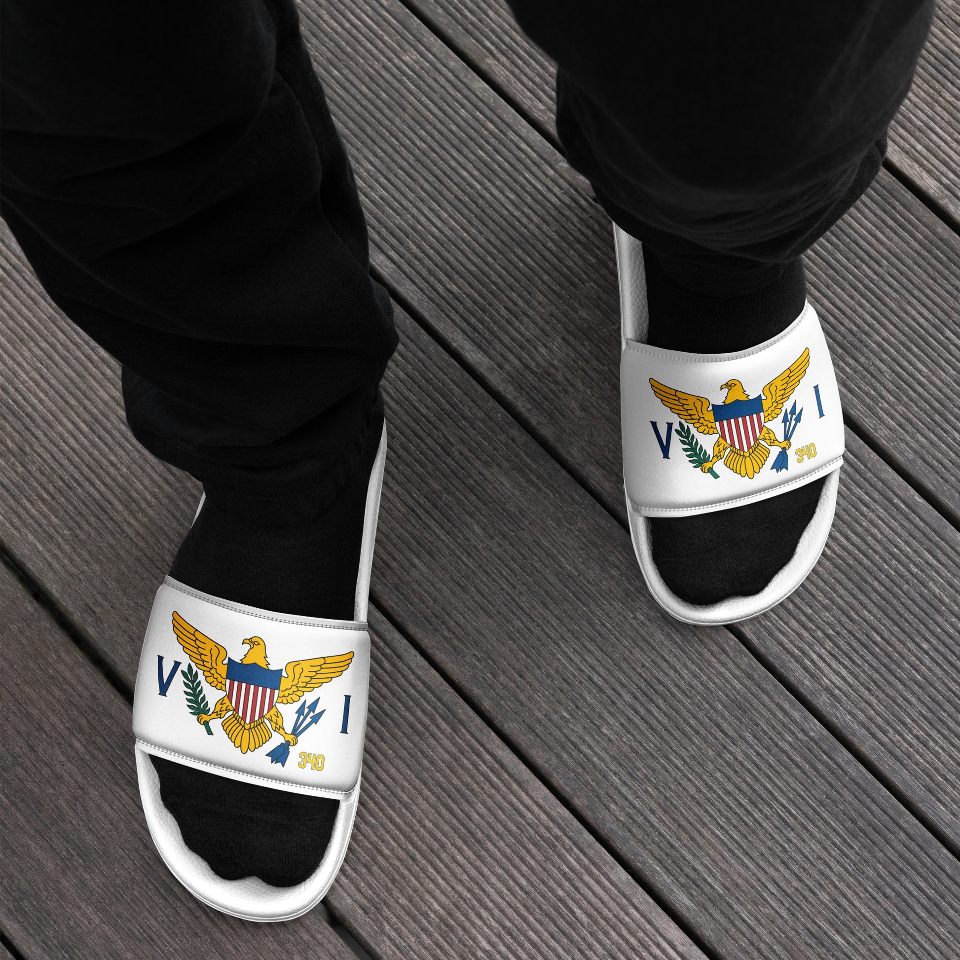 Men’s White Slides | Coconut Slides | Phade Fashion Virgin Islands