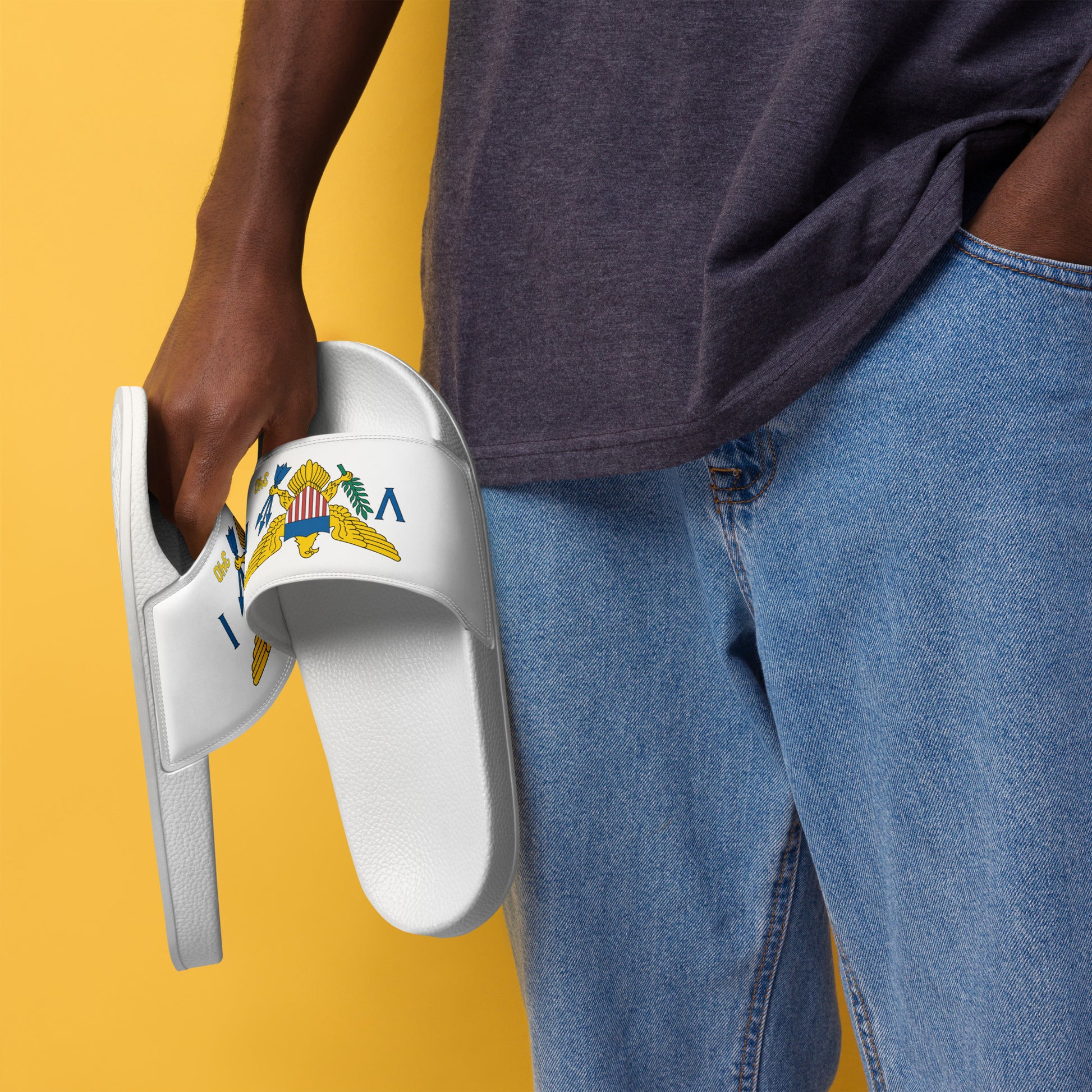Men’s White Slides | Coconut Slides | Phade Fashion Virgin Islands