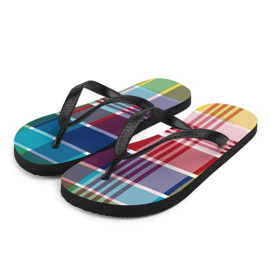 Unisex Madras Flip Flops | Phade Fashion Virgin Islands