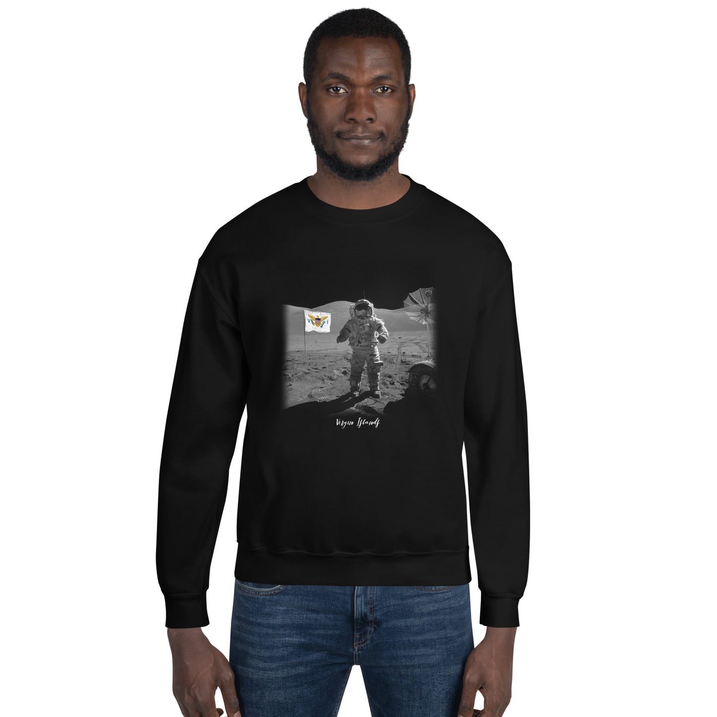 VI MAN ON MOON UNISEX SWEATSHIRT
