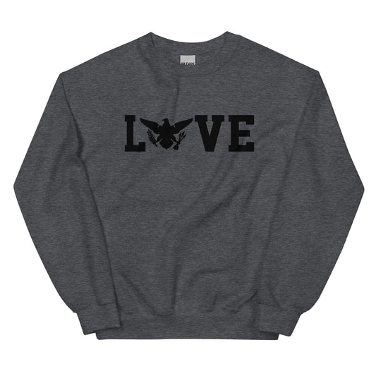 Love Black Print Sweatshirt | Phade Fashion Virgin Islands