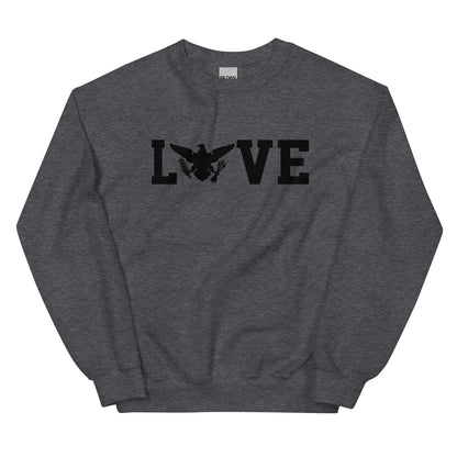 Love Black Print Sweatshirt | Phade Fashion Virgin Islands