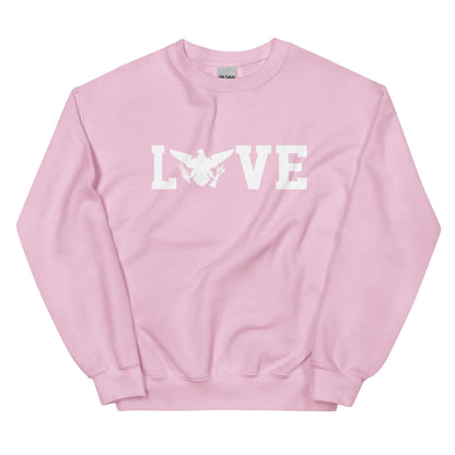 Love White Print Sweatshirt | Phade Fashion Virgin Islands