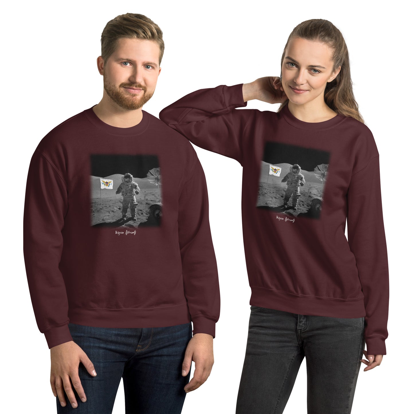 VI MAN ON MOON UNISEX SWEATSHIRT