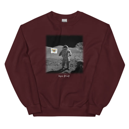 VI MAN ON MOON UNISEX SWEATSHIRT