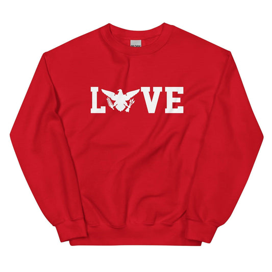 Love White Print Sweatshirt | Phade Fashion Virgin Islands