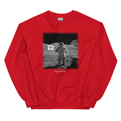 VI MAN ON MOON UNISEX SWEATSHIRT