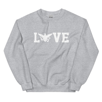 Love White Print Sweatshirt | Phade Fashion Virgin Islands