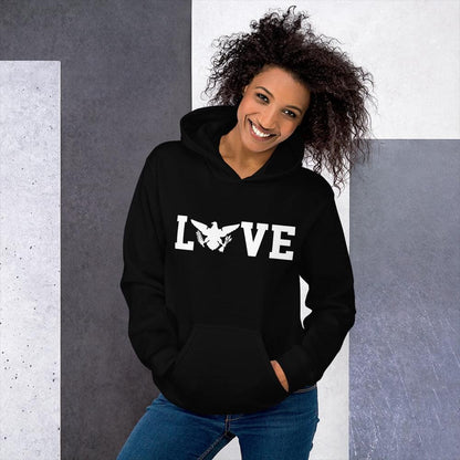 Love White Print Hoodie | Phade Fashion Virgin Islands