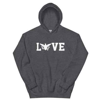 Love White Print Hoodie | Phade Fashion Virgin Islands