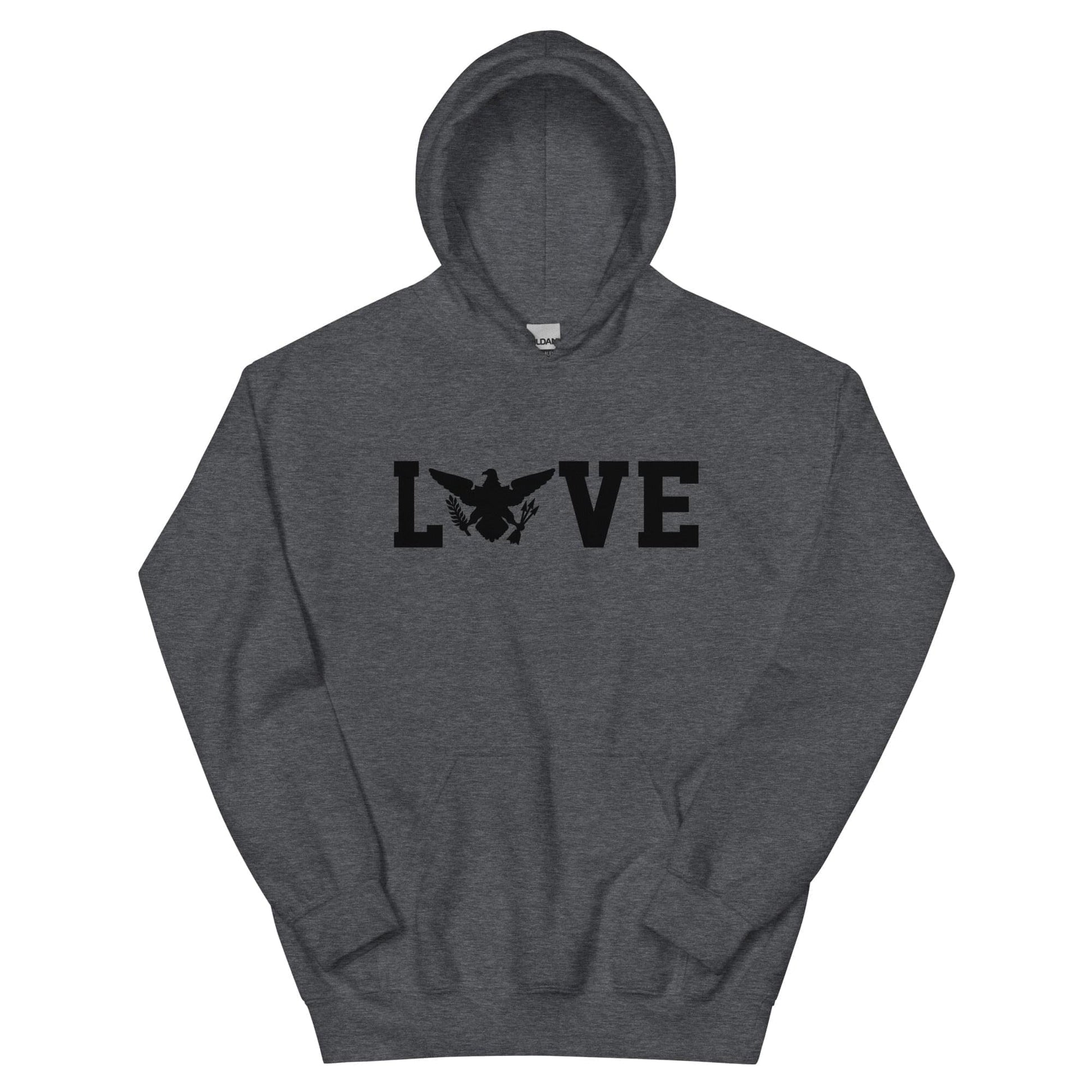 Love Black Print Hoodie | Phade Fashion Virgin Islands