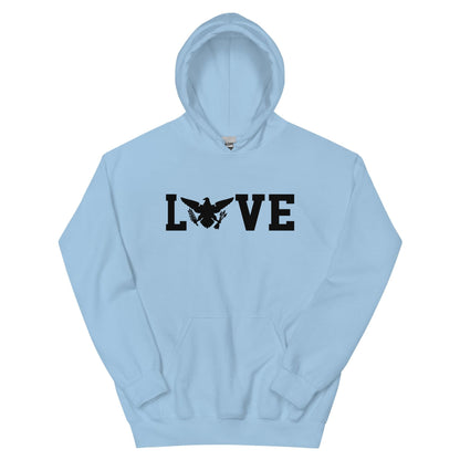 Love Black Print Hoodie | Phade Fashion Virgin Islands