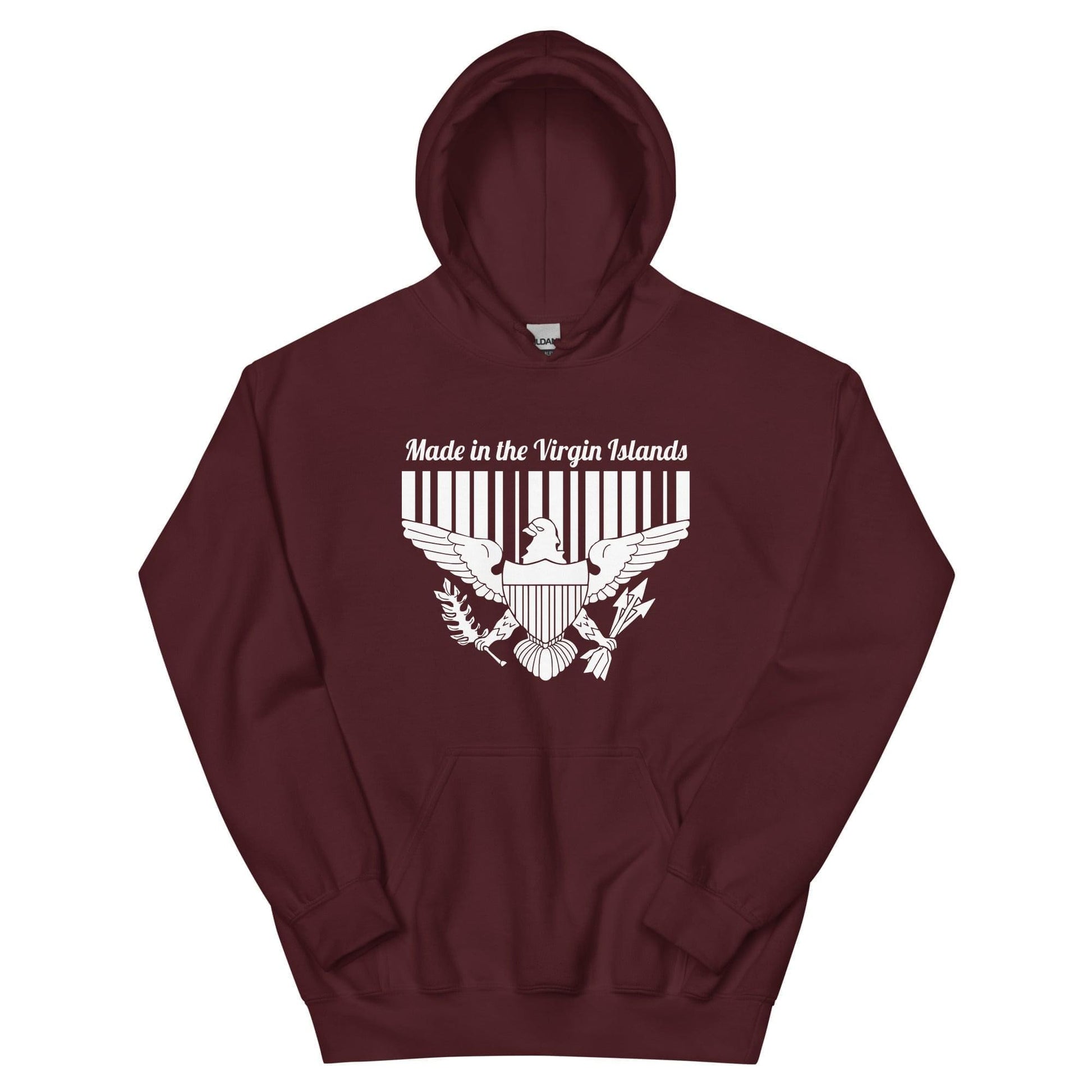 Unisex White Print Vi Hoodie | Phade Fashion Virgin Islands